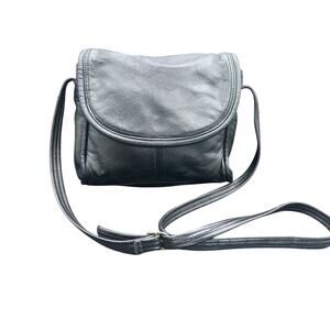 Wilsons Leather Black Genuine Leather Crossbody Shoulder Bag Small Purse